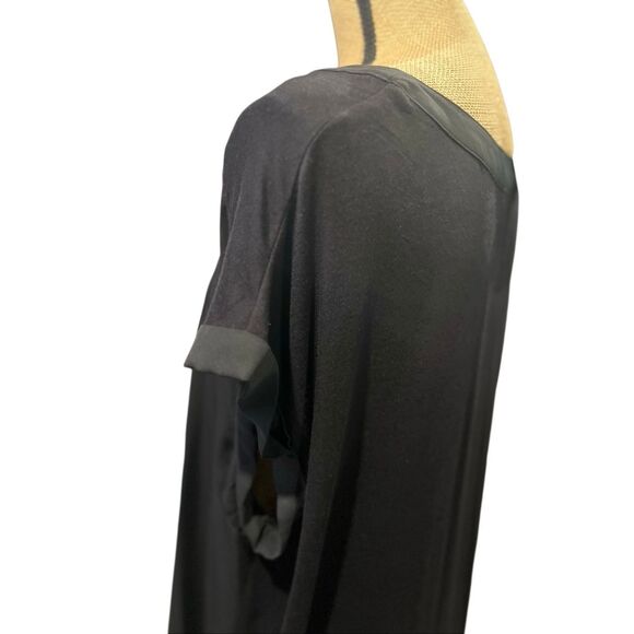 FORTUNE + IVY Helina Black Blouse Size XXL Mixed Material Sleeveless Stitch Fix - Picture 10 of 16